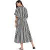 imageOussum Kaftan Plus Size Women Dress Button Down Kimono Side Slit Maxi Dresses Two Side Pocket Caftan for Casual WearBlack Buttons Maxi Kaftans
