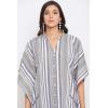 imageOussum Kaftan Plus Size Women Dress Button Down Kimono Side Slit Maxi Dresses Two Side Pocket Caftan for Casual WearGreyish Buttons Maxi Kaftans