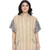 imageOussum Kaftan Plus Size Women Dress Button Down Kimono Side Slit Maxi Dresses Two Side Pocket Caftan for Casual WearMulti Striped