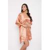 imageOussum Women Satin Silk Short Caftan Tunic Plus Size Beach Cover Up Kaftan Dress Sleepwear Nightwear Pajama DressesTerracotta