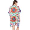 imageOussum Women Short Caftan Tunic Top Polyester Kaftan Dress Plus Size for BeachFloral Multi Tunics