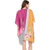 imageOussum Women Short Caftan Tunic Top Polyester Kaftan Dress Plus Size for BeachPink and Golden