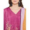 imageOussum Women Short Caftan Tunic Top Polyester Kaftan Dress Plus Size for BeachPink and Golden