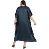 imageWomen Embroidery Fancy Long Kaftan Plus Size Satin Silky Maxi Dress Embroidered African Caftan Kimono Gown DressesDase