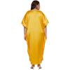 imageWomen Long Embroidered Dubai Kaftan Satin Silk Maxi Dress Plus Size Embroidery African Caftan for Wedding PartyLemon Chrome