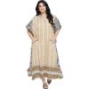 imageOussum Kaftan Plus Size Women Dress Button Down Kimono Side Slit Maxi Dresses Two Side Pocket Caftan for Casual WearMulti Striped