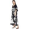 imageCaftan for Women Plus Size Black And White Kaftan Beach Swimsuit Cover Up Maxi House DressesBlack  White