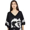 imageCaftan for Women Plus Size Black And White Kaftan Beach Swimsuit Cover Up Maxi House DressesBlack  White