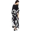 imageCaftan for Women Plus Size Black And White Kaftan Beach Swimsuit Cover Up Maxi House DressesBlack  White