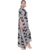 imageCaftan for Women Plus Size Black And White Kaftan Beach Swimsuit Cover Up Maxi House DressesBlack