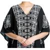 imageCaftan for Women Plus Size Black And White Kaftan Beach Swimsuit Cover Up Maxi House DressesBlack and White
