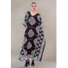 imageOussum Women Kaftan Plus Size Polyester Summer Caftan Cover Ups Maxi House DressBlack Caftan Dress