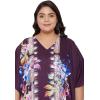 imageOussum Women Kaftan Plus Size Polyester Summer Caftan Cover Ups Maxi House DressBlack Tribal