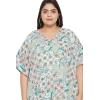 imageOussum Women Kaftan Plus Size Polyester Summer Caftan Cover Ups Maxi House DressGrey