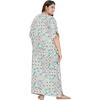 imageOussum Women Kaftan Plus Size Polyester Summer Caftan Cover Ups Maxi House DressGrey