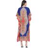 imageOussum Women Kaftan Plus Size Polyester Summer Caftan Cover Ups Maxi House DressMulticolor Red Dashiki Maxi Kaftan
