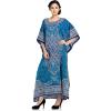 imagePlus Size Kaftan Dress Tunic Long Maxi Kimono Caftan Gown Nightdress Beach Party Casual DressBlue
