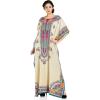 imagePlus Size Kaftan Dress Tunic Long Maxi Kimono Caftan Gown Nightdress Beach Party Casual DressBeige