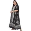 imageOussum Plus Size Kaftan for Women Polyester Summer Caftan Swimwear Cover Ups Maxi Beach DressBlack
