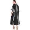 imageOussum Plus Size Kaftan for Women Polyester Summer Caftan Swimwear Cover Ups Maxi Beach DressBlack Lady Tribal Kaftan