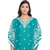 imageOussum Plus Size Kaftan for Women Polyester Summer Caftan Swimwear Cover Ups Maxi Beach DressGreen Paisley Kaftan