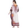 imageOussum Plus Size Kaftan for Women Polyester Summer Caftan Swimwear Cover Ups Maxi Beach DressMulticolor