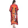imageOussum Plus Size Kaftan for Women Polyester Summer Caftan Swimwear Cover Ups Maxi Beach DressMulticolor Kaftan