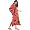 imageOussum Plus Size Kaftan for Women Polyester Summer Caftan Swimwear Cover Ups Maxi Beach DressMulticolor Kaftan