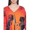imageOussum Plus Size Kaftan for Women Polyester Summer Caftan Swimwear Cover Ups Maxi Beach DressMulticolor Kaftan
