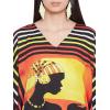 imageOussum Plus Size Kaftan for Women Polyester Summer Caftan Swimwear Cover Ups Maxi Beach DressMulticolor Plus Size Caftan