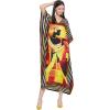 imageOussum Plus Size Kaftan for Women Polyester Summer Caftan Swimwear Cover Ups Maxi Beach DressMulticolor Plus Size Caftan