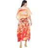 imageOussum Plus Size Kaftan for Women Polyester Summer Caftan Swimwear Cover Ups Maxi Beach DressMulticolor Tribal