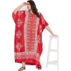 imageOussum Plus Size Kaftan for Women Polyester Summer Caftan Swimwear Cover Ups Maxi Beach DressPeach Paisley Kaftan Coverup