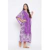 imageOussum Plus Size Kaftan for Women Polyester Summer Caftan Swimwear Cover Ups Maxi Beach DressPurple Paisley