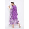 imageOussum Plus Size Kaftan for Women Polyester Summer Caftan Swimwear Cover Ups Maxi Beach DressPurple Paisley