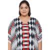 imageOussum Plus Size Kaftan for Women Polyester Summer Caftan Swimwear Cover Ups Maxi Beach DressRed  Black Geometric