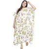 imageOussum Women Long Maxi Plus Size Polyester Kaftan Caftan Gown Beach Party Casual DressBeige Floral