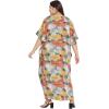 imageOussum Women Long Maxi Plus Size Polyester Kaftan Caftan Gown Beach Party Casual DressMulti Kaftan