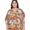 imageOussum Women Long Maxi Plus Size Polyester Kaftan Caftan Gown Beach Party Casual DressMulti Kaftan