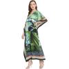 imageOussum Women Long Maxi Plus Size Polyester Kaftan Caftan Gown Beach Party Casual DressMulticolor