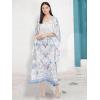 imageOussum Women Long Maxi Plus Size Polyester Kaftan Caftan Gown Beach Party Casual DressWhite Plus Size Maxi Kaftan