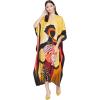 Multicolor Gold Lady Tribal Print