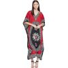 Red Floral Kaftan