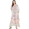 White & Red One Size Caftan