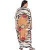 imageOussum Women Casual Kaftan Plus Size Long Dubai Caftan Beach Polyester Maxi House Dress for LadiesBlack  Brown Leopard  Floral