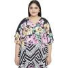 imageOussum Women Casual Kaftan Plus Size Long Dubai Caftan Beach Polyester Maxi House Dress for LadiesBlack Floral