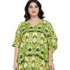 imageOussum Women Casual Kaftan Plus Size Long Dubai Caftan Beach Polyester Maxi House Dress for LadiesGreen Paisley Kaftan