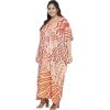 imageOussum Women Casual Kaftan Plus Size Long Dubai Caftan Beach Polyester Maxi House Dress for LadiesMulticolor