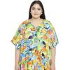 imageOussum Women Casual Kaftan Plus Size Long Dubai Caftan Beach Polyester Maxi House Dress for LadiesMulticolor Fish