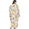 imageOussum Women Casual Kaftan Plus Size Long Dubai Caftan Beach Polyester Maxi House Dress for LadiesMulticolor Floral